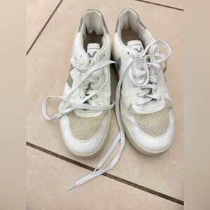 Veja White and Gray Women's Sneakers